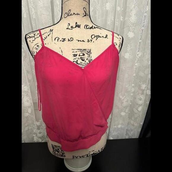 Guess Hot Pink Wrap-Style Camisole - Size Small - Picture 1 of 2